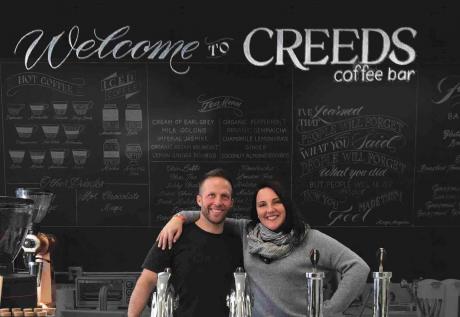 Jonah Creed and his wife Ashlynn at CREEDS.